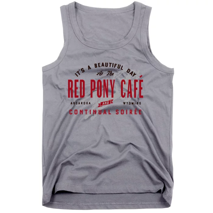 Red Pony It Is a Beautiful Day Tank Top