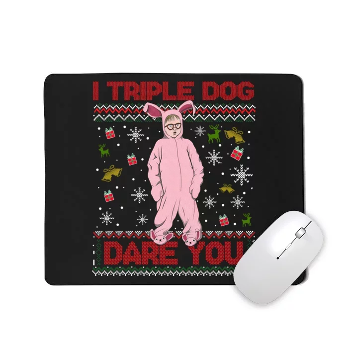 Ralphie Parker I Triple Dog Dare You Movie Quotes Christmas Mousepad