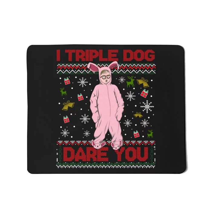 Ralphie Parker I Triple Dog Dare You Movie Quotes Christmas Mousepad