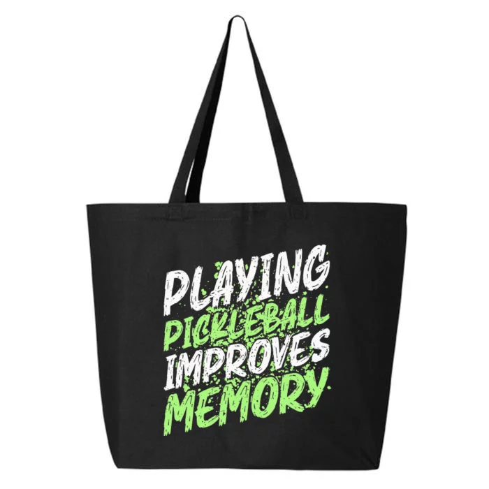 Retro Pickleball Improves Memory Dink Player 25L Jumbo Tote