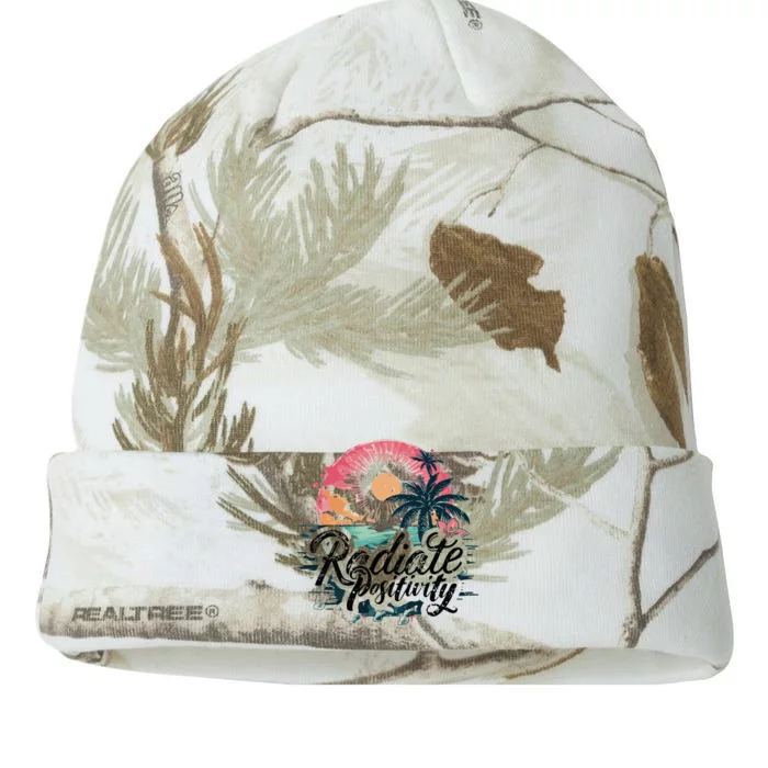 Radiate Positivity Inspirational Kati - 12in Camo Beanie