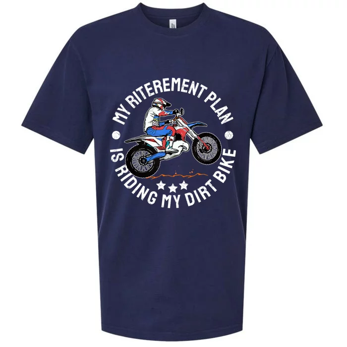 Retirement Plan I'm Riding My Dirt Bike MX Funny Motocross Sueded Cloud Jersey T-Shirt