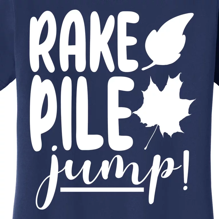 Rake Pile Jump Fall Lover Women's T-Shirt