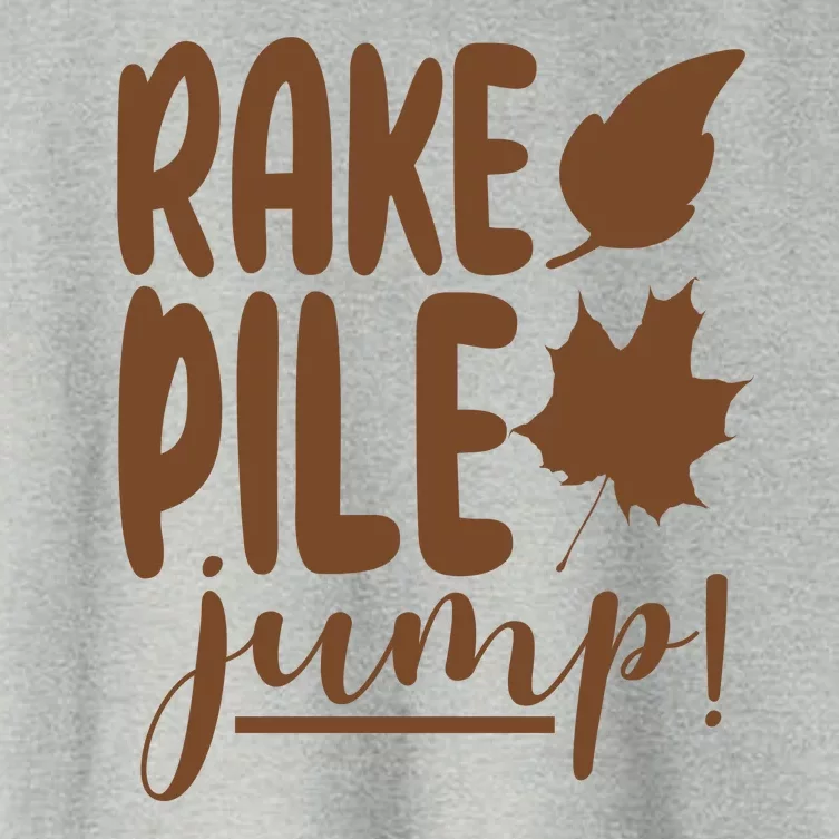 Rake Pile Jump Fall Lover Women's Crop Top Tee