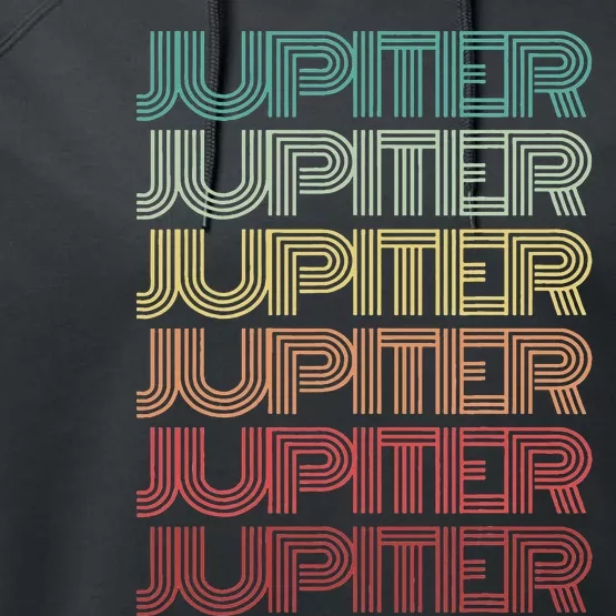 Retro Planet JUPITER Science Crew Astronomy Team Space Performance Fleece Hoodie