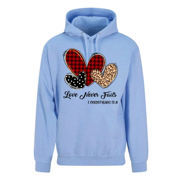 Red Plaid Leopard Prints Heart Valentines Like Love Jesus Gift Unisex Surf Hoodie