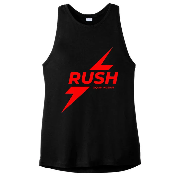 Rush Poppers Liquid Incense The Original Gay Bottom Ladies Tri-Blend Wicking Tank