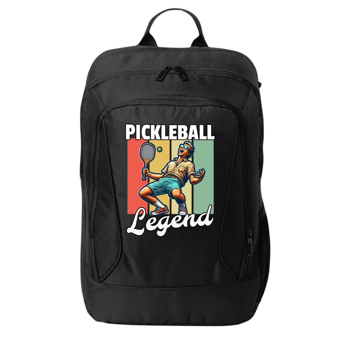 Retro Pickleball Legend Pickleball Meaningful Gift City Backpack