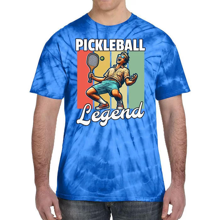 Retro Pickleball Legend Pickleball Meaningful Gift Tie-Dye T-Shirt