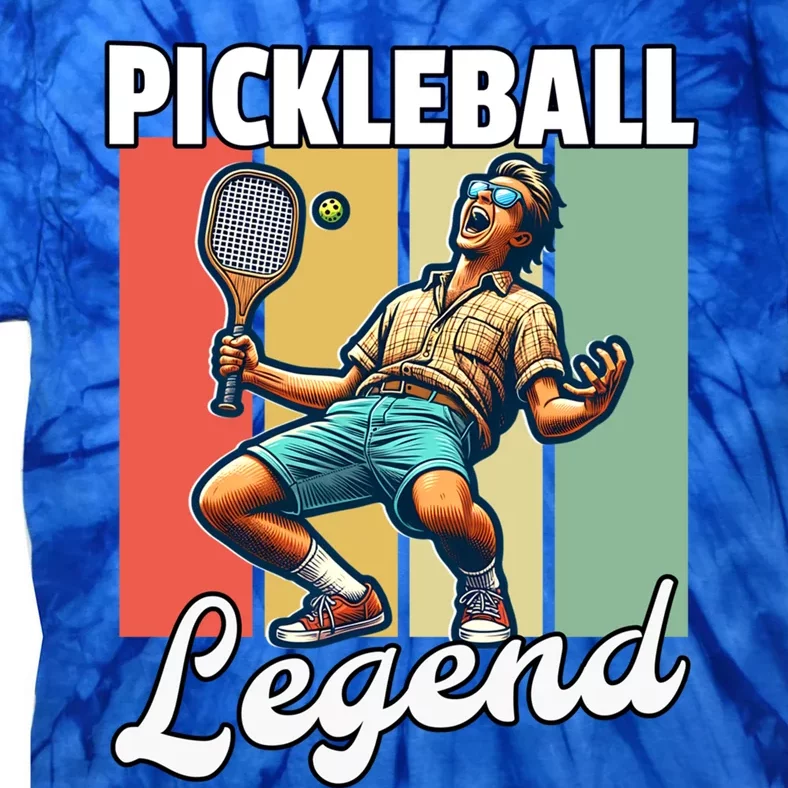 Retro Pickleball Legend Pickleball Meaningful Gift Tie-Dye T-Shirt