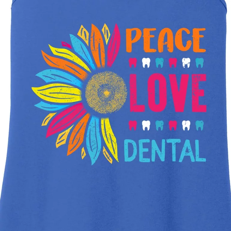 Rdh Peace Love Dental Hygienist Graduated Dental Assistant Great Gift Ladies Essential Tank