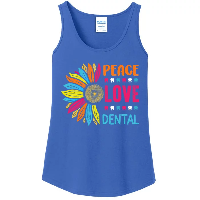 Rdh Peace Love Dental Hygienist Graduated Dental Assistant Great Gift Ladies Essential Tank