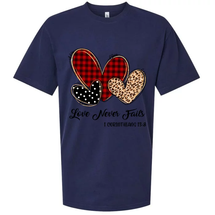 Red Plaid Leopard Prints Heart Valentines Like Love Jesus Gift Sueded Cloud Jersey T-Shirt