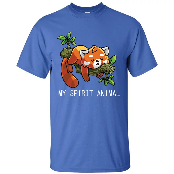 Red Panda Lazy Spirit Animal Gift Tall T-Shirt