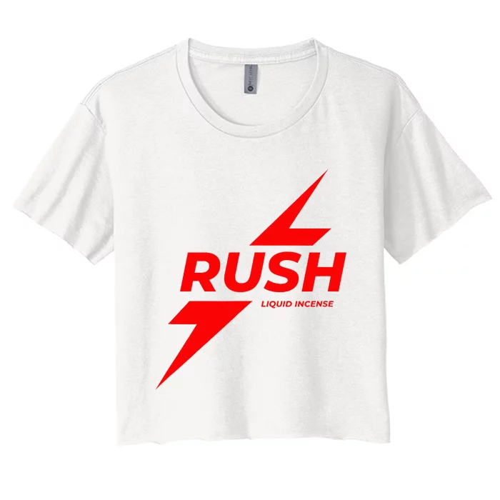 Rush Poppers Liquid Incense The Original Gay Bottom Women's Crop Top Tee