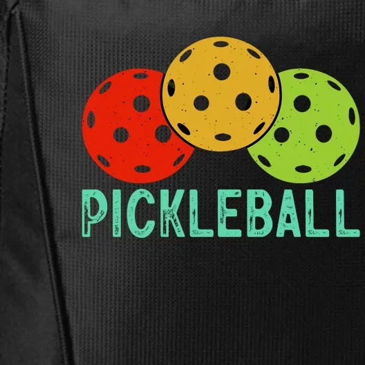 Retro Pickleball Logo City Backpack