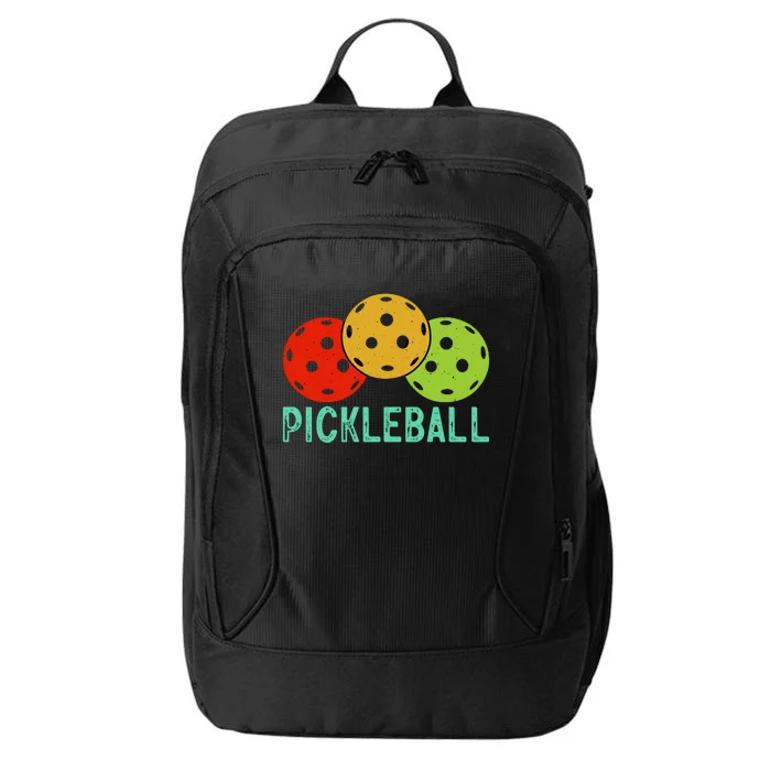 Retro Pickleball Logo City Backpack