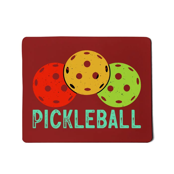 Retro Pickleball Logo Mousepad