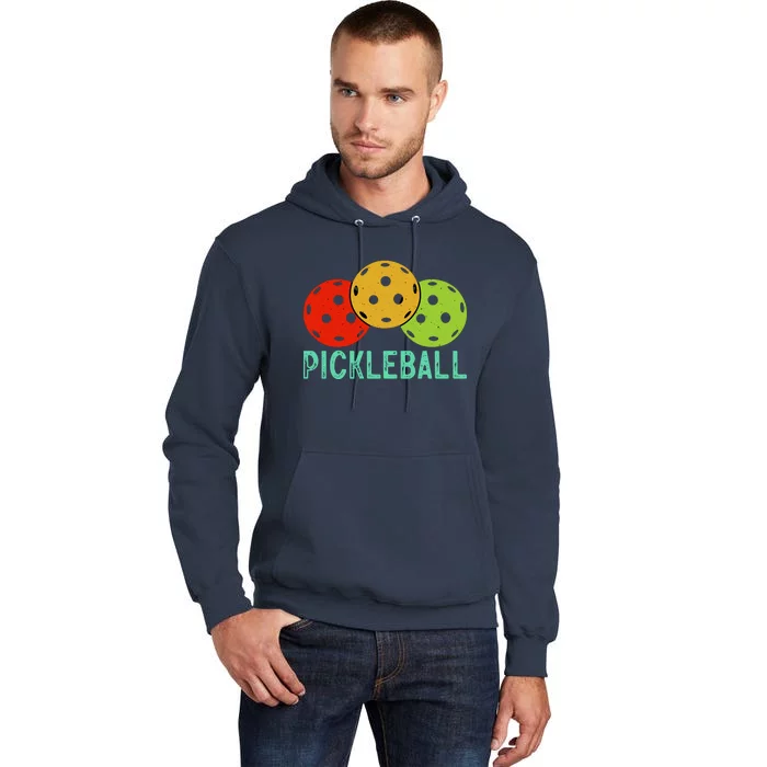 Retro Pickleball Logo Tall Hoodie