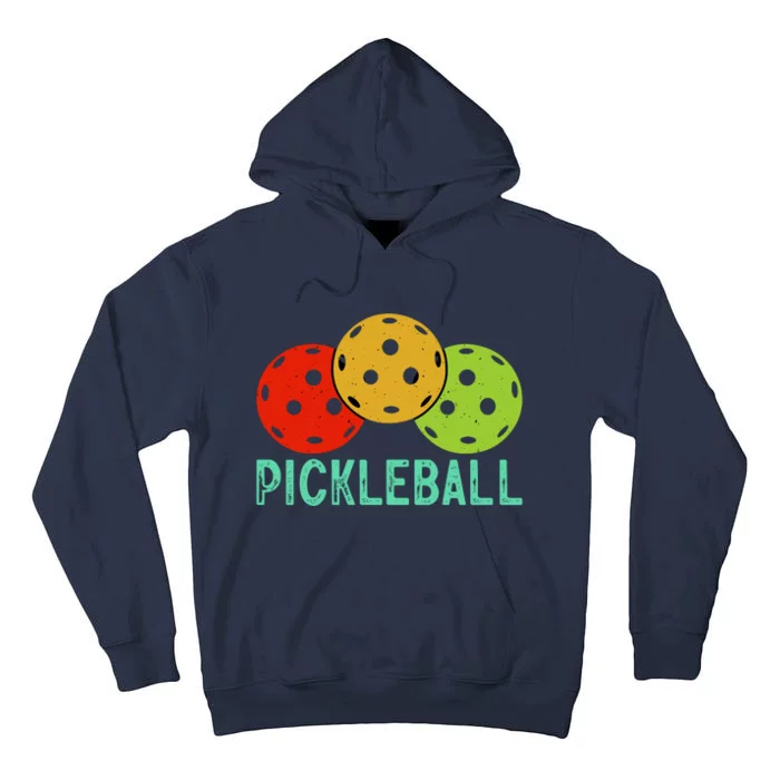 Retro Pickleball Logo Tall Hoodie