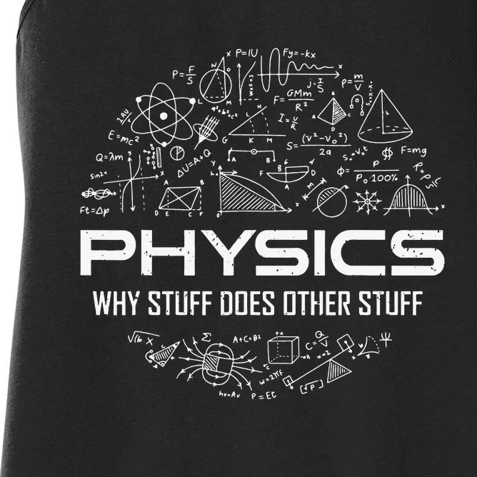 retro Physics Lover Physics Humor Women's Racerback Tank