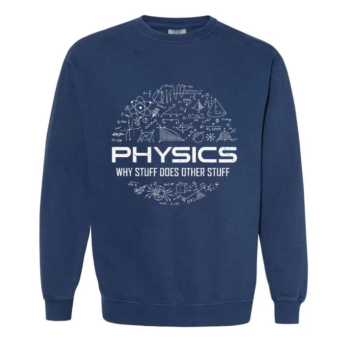 retro Physics Lover Physics Humor Garment-Dyed Sweatshirt