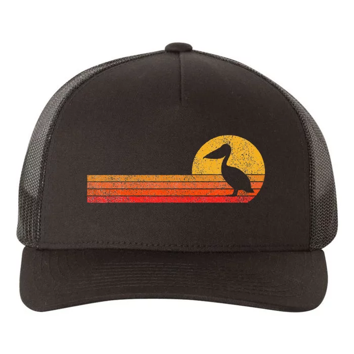 Retro Pelican Lover Funny Pelican Vintage Yupoong Adult 5-Panel Trucker Hat