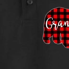 Red Plaid Matching Family Christmas Grandma Bear Dry Zone Grid Performance Polo