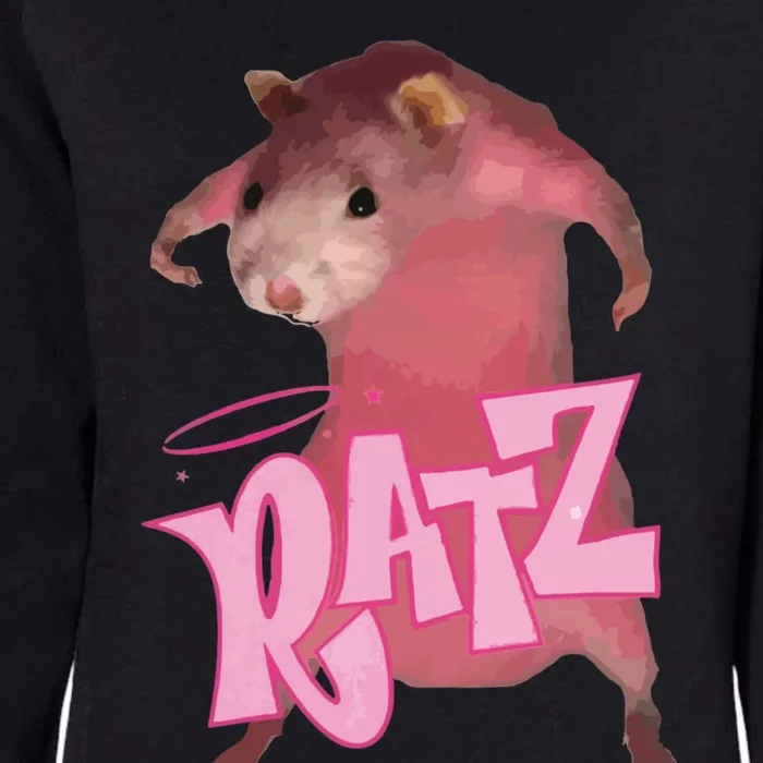 Ratz Pink Meme Womens California Wash Sweatshirt