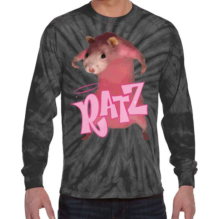 Ratz Pink Meme Tie-Dye Long Sleeve Shirt