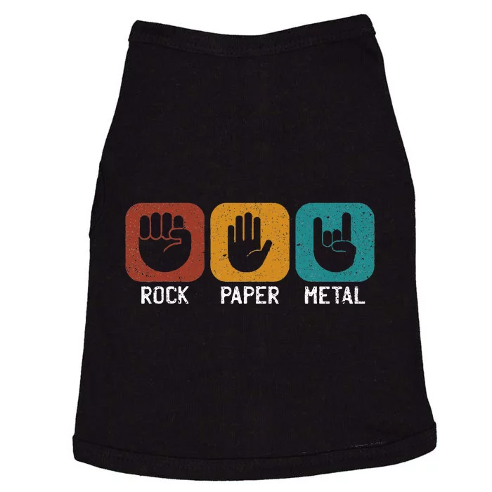 Rock Paper Metal Heavy Metal Music Doggie Tank