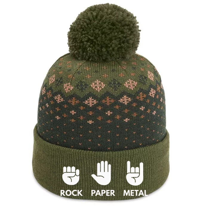 Rock Paper Metal The Baniff Cuffed Pom Beanie