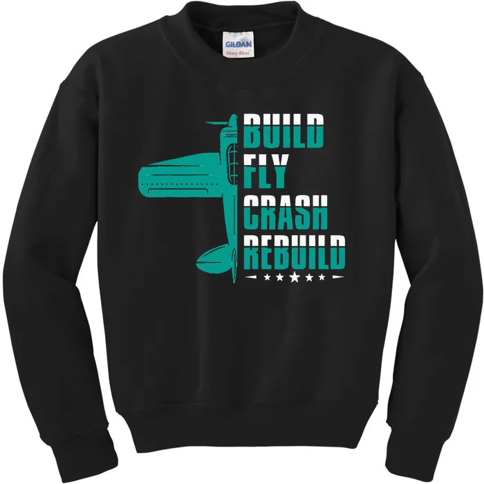 RC Pilot Model Airplane Pilot Model Flight Rc Airplane Kids Sweatshirt