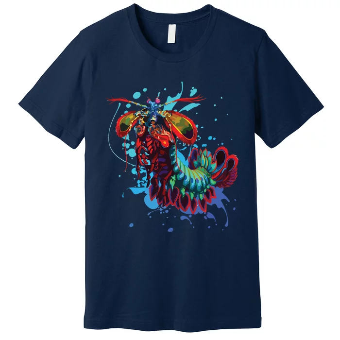 Rainbow Peacock Mantis Shrimp Premium T-Shirt