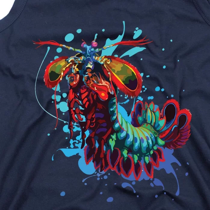 Rainbow Peacock Mantis Shrimp Tank Top