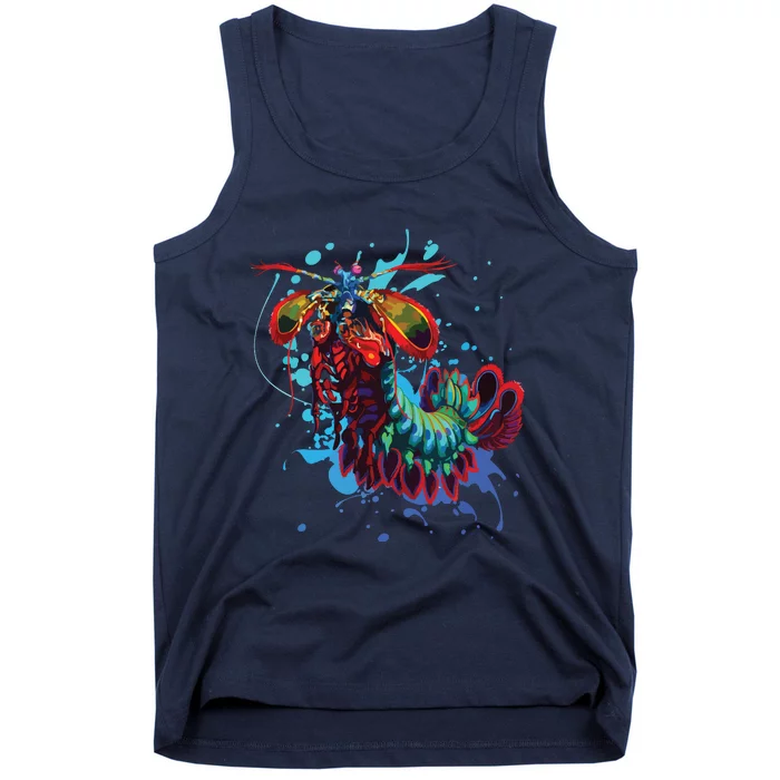 Rainbow Peacock Mantis Shrimp Tank Top