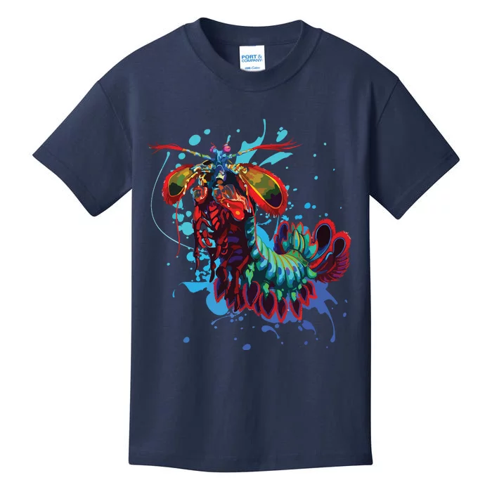 Rainbow Peacock Mantis Shrimp Kids T-Shirt