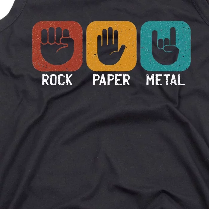 Rock Paper Metal Heavy Metal Music Tank Top