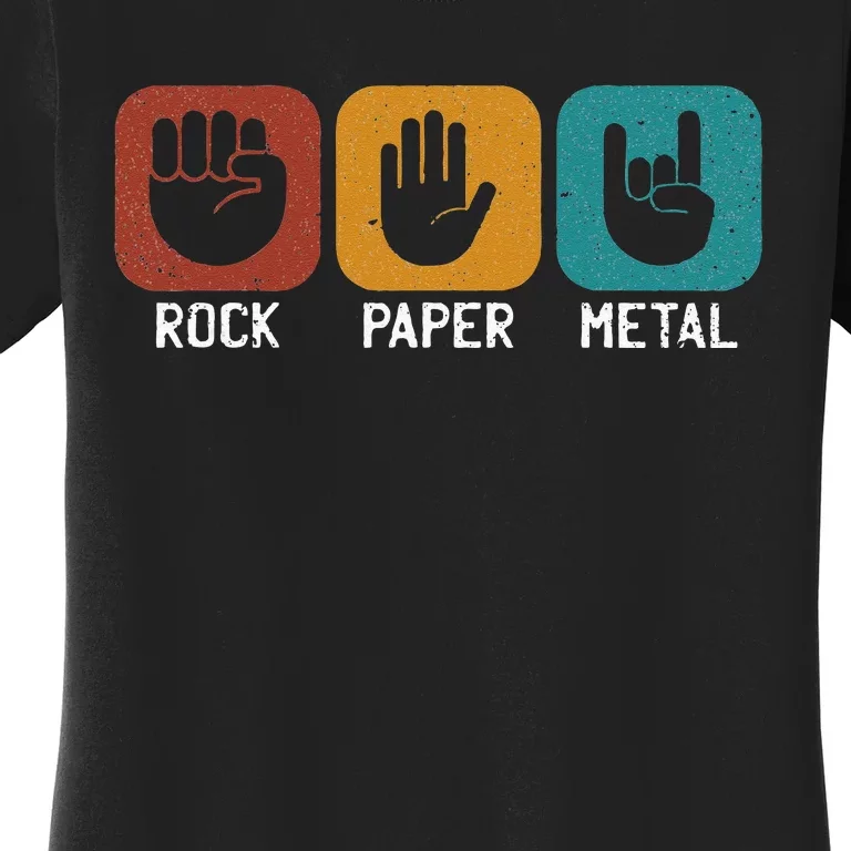 Rock Paper Metal Heavy Metal Music Women's T-Shirt