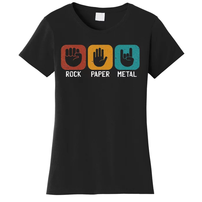 Rock Paper Metal Heavy Metal Music Women's T-Shirt