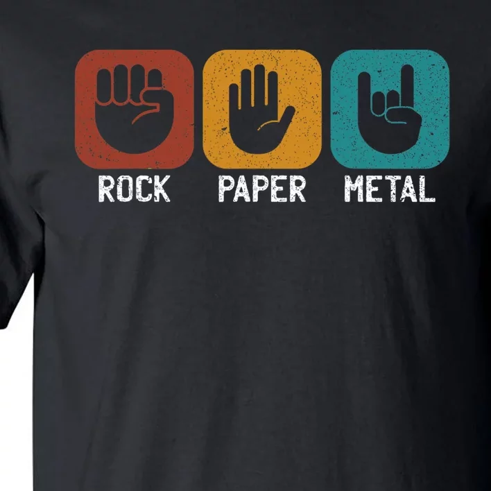 Rock Paper Metal Heavy Metal Music Tall T-Shirt