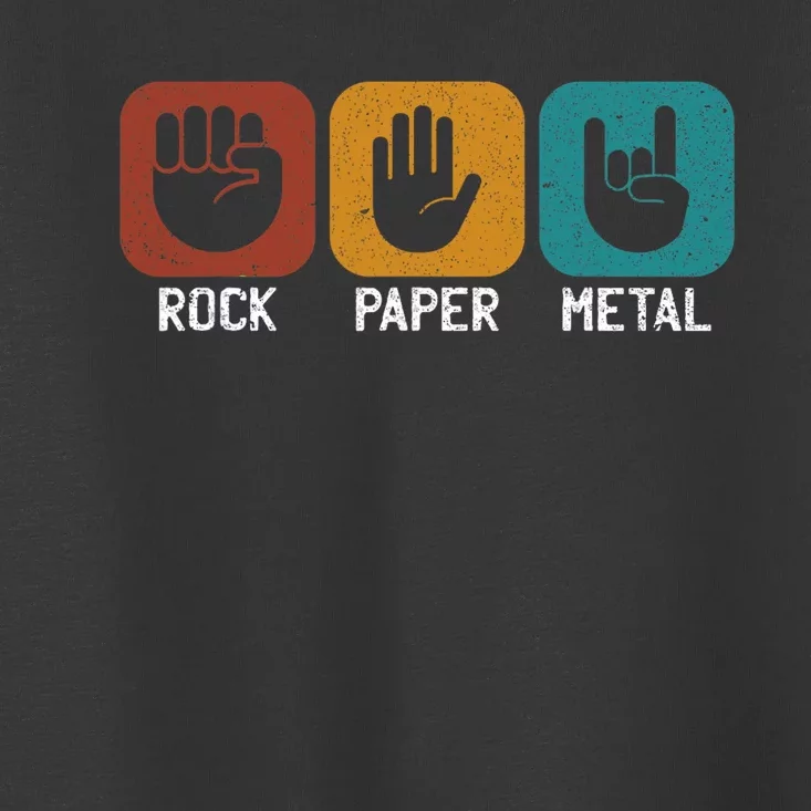 Rock Paper Metal Heavy Metal Music Toddler T-Shirt