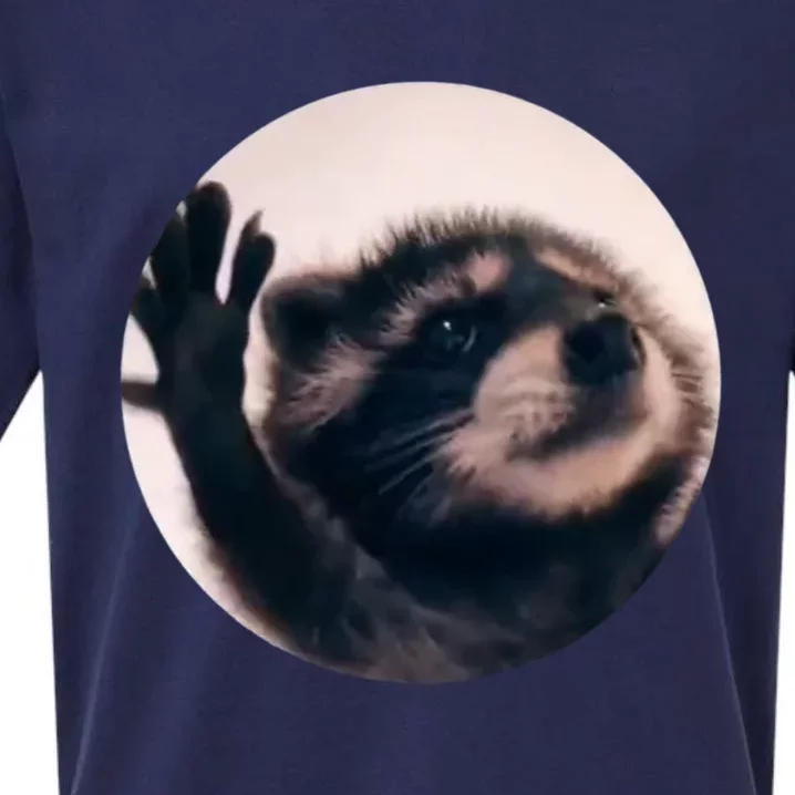 Raccoon Pedro Meme Vibing On Song Sueded Cloud Jersey T-Shirt