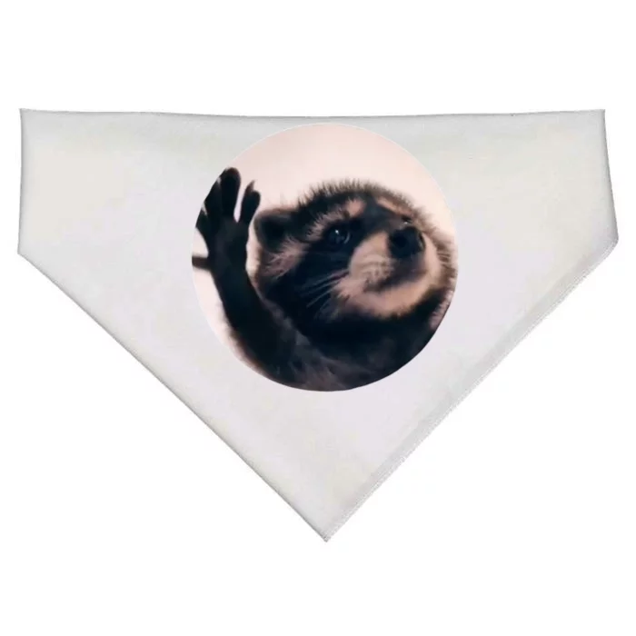 Raccoon Pedro Meme Vibing On Song USA-Made Doggie Bandana