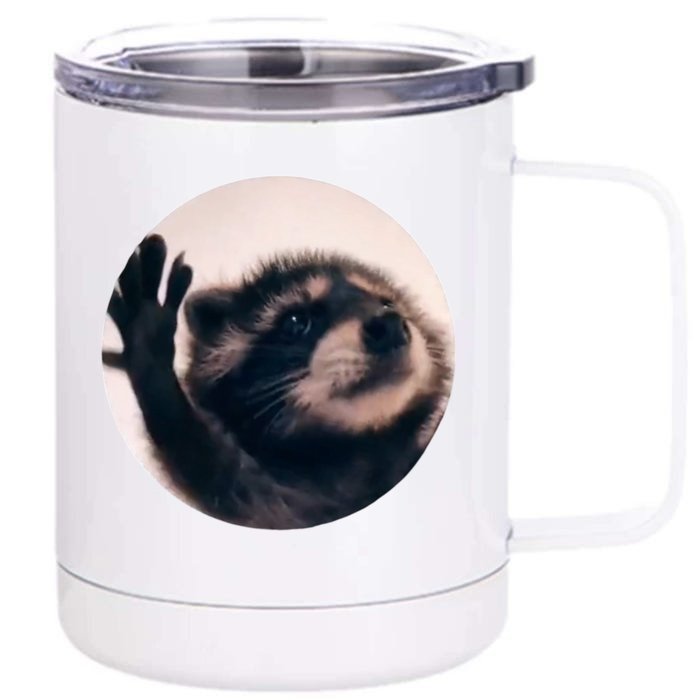 Raccoon Pedro Meme Vibing On Song Front & Back 12oz Stainless Steel Tumbler Cup