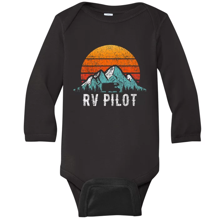 Rv Pilot Motorhome Travel Vacation Baby Long Sleeve Bodysuit