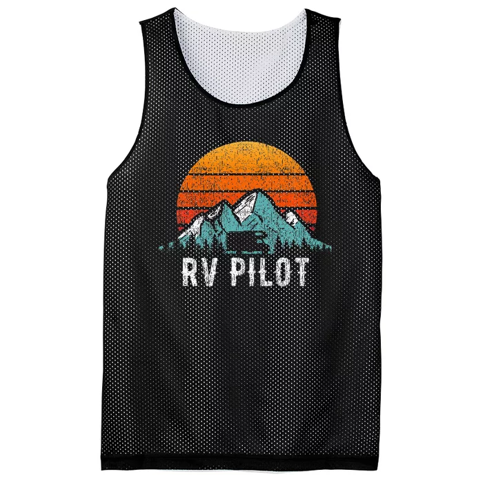 Rv Pilot Motorhome Travel Vacation Mesh Reversible Basketball Jersey Tank