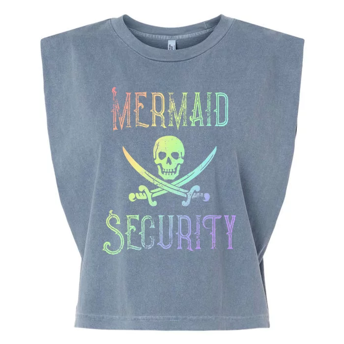 Rainbow Pirate Mermaid Security Halloween Costume Party Garment-Dyed Women's Muscle Tee