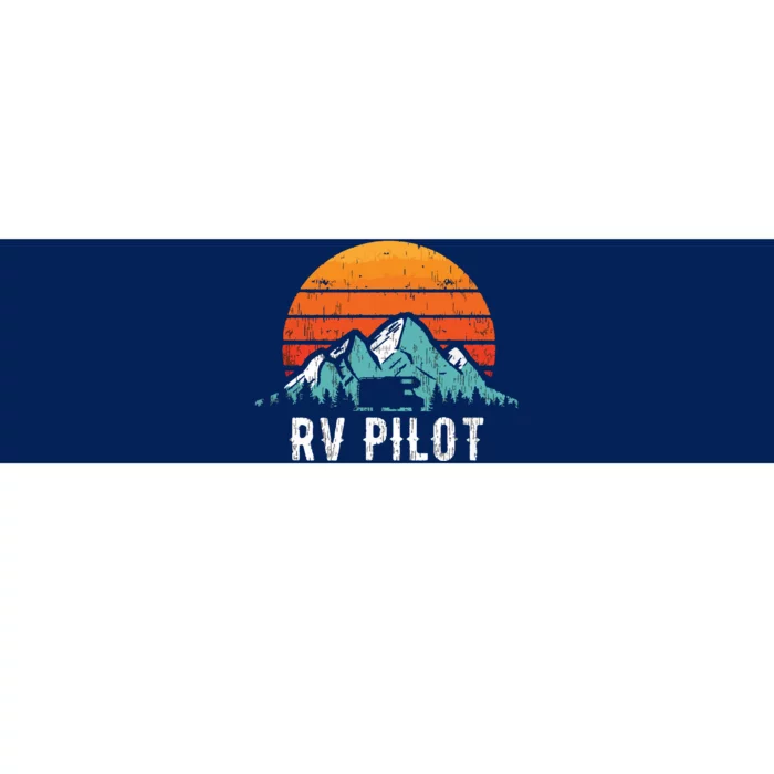 RV Pilot Motorhome Travel Stuff RV Vacation Retro RV Pilot Bumper Sticker