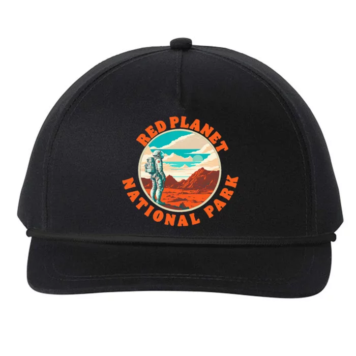 Red Planet Mars National Park Explore Mars Vintage Snapback Five-Panel Rope Hat